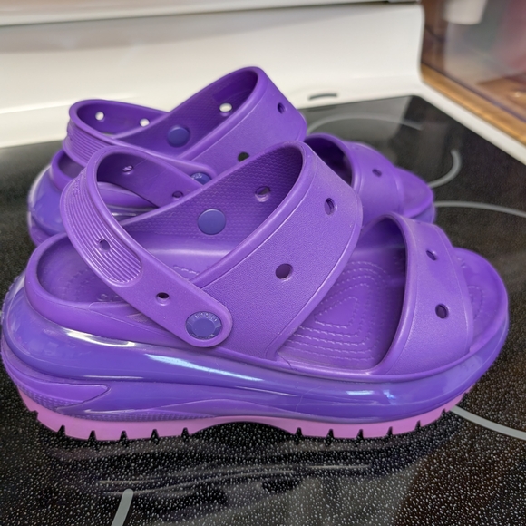 CROCS Shoes - Purple Wedge Sandals (Brand Is Crocs)